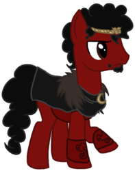 Size: 648x821 | Tagged: safe, artist:karacoon, pony, kaamelot, king arthur, ponified, solo