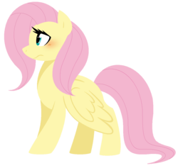 Size: 1066x1012 | Tagged: safe, artist:son-of-an-assbutt, fluttershy, g4, blushing, female, solo
