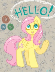 Size: 433x565 | Tagged: safe, artist:hollyhooves, fluttershy, g4, female, solo