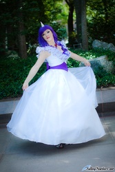 Size: 600x900 | Tagged: safe, artist:hollygloha, rarity, human, g4, clothes, cosplay, dress, irl, irl human, photo, solo