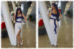 Size: 1200x800 | Tagged: safe, artist:vicky-v, rarity, human, g4, clothes, cosplay, dress, irl, irl human, london mcm expo, photo, solo