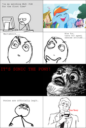 Size: 651x961 | Tagged: safe, rainbow dash, g4, comic, crossover, le, meme, rage comic, sonic the hedgehog (series)