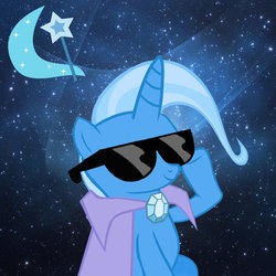 Size: 894x894 | Tagged: safe, artist:tulipsn1per, trixie, pony, unicorn, g4, female, mare, solo, sunglasses