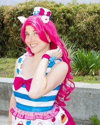 Size: 1208x1500 | Tagged: safe, artist:lilacwire, pinkie pie, human, g4, cosplay, irl, irl human, photo, solo