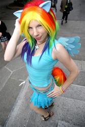 Size: 536x800 | Tagged: safe, artist:yurikocosplay, rainbow dash, human, g4, cosplay, irl, irl human, photo