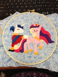 Size: 960x1280 | Tagged: safe, artist:thepurplepumpkin, princess cadance, shining armor, g4, craft