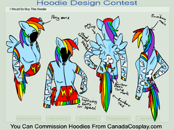 Size: 1119x839 | Tagged: safe, artist:nes-chick, rainbow dash, g4, clothes, design, hoodie