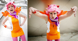 Size: 1000x526 | Tagged: safe, artist:jiajem, scootaloo, human, g4, cosplay, irl, irl human, photo