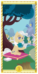 Size: 400x775 | Tagged: safe, artist:janeesper, mayor mare, g4, female, solo, tarot card, the empress