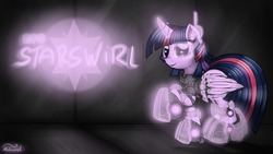 Size: 1920x1080 | Tagged: safe, artist:malamol, twilight sparkle, alicorn, pony, g4, armor, female, futuristic, hmd, mare, mass effect, science fiction, solo, tech armor, twilight sparkle (alicorn)