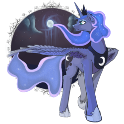 Size: 800x800 | Tagged: safe, artist:idrawweeklypony, princess luna, g4, female, solo