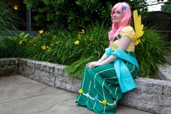 Size: 1077x718 | Tagged: safe, artist:cepiapon, fluttershy, human, g4, cosplay, irl, irl human, photo, solo