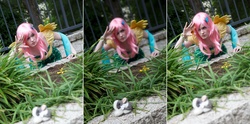 Size: 1219x605 | Tagged: safe, artist:cepiapon, fluttershy, human, g4, cosplay, irl, irl human, photo