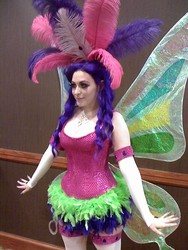 Size: 1200x1600 | Tagged: safe, artist:srsrazzmatazz, rarity, human, g4, sonic rainboom (episode), cosplay, glimmer wings, irl, irl human, photo, solo, wings