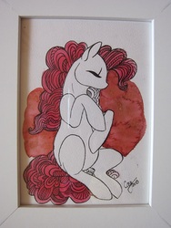 Size: 526x701 | Tagged: safe, artist:casynuf, pinkie pie, g4, female, solo, traditional art