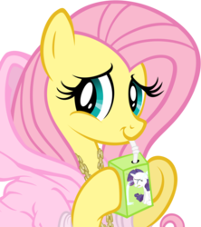 Size: 558x628 | Tagged: safe, artist:are-you-jealous, artist:tygerbug, edit, fluttershy, rarity, pegasus, pony, unicorn, g4, clothes, crying, drinking, drinking tears, eyes closed, eyeshadow, fan favorite poll drama, female, floppy ears, flutterjuice, frown, gangsta, hilarious in hindsight, hoodie, juice box, makeup, mare, ocular gushers, rarifan tears, sad, simple background, smiling, solo, straw, transparent background, trollbait, vector, your tears are delicious
