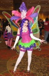 Size: 2034x3156 | Tagged: safe, artist:srsrazzmatazz, rarity, human, g4, sonic rainboom (episode), 2012, a-kon, convention, cosplay, glimmer wings, irl, irl human, photo, solo