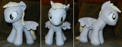 Size: 1257x488 | Tagged: safe, artist:mandyneko, derpy hooves, pegasus, pony, g4, female, irl, mare, photo, plushie