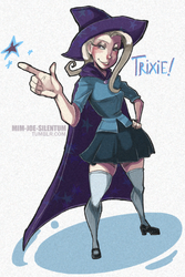 Size: 533x800 | Tagged: safe, artist:phely-chan, trixie, human, g4, female, humanized, solo