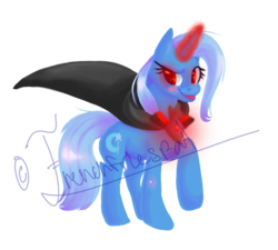 Size: 942x848 | Tagged: safe, artist:swidgey, trixie, pony, unicorn, g4, alicorn amulet, female, glowing eyes, mare, simple background, solo, transparent background