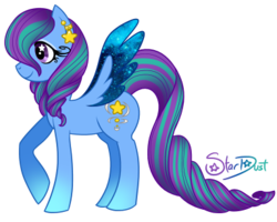 Size: 383x306 | Tagged: safe, artist:luminairous, oc, oc only, oc:stardust, pegasus, pony, solo, stars