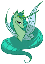 Size: 668x952 | Tagged: safe, artist:haventide, oc, oc only, alicorn, pony, alicorn oc, bust, solo, summer fae