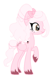 Size: 301x460 | Tagged: safe, artist:dealtdespair, oc, oc only, pegasus, pony, bow, solo