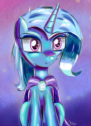 Size: 700x970 | Tagged: dead source, safe, artist:shamanguli, trixie, pony, unicorn, g4, female, mare, solo