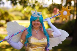 Size: 2048x1362 | Tagged: safe, artist:eli-cosplay, princess celestia, human, g4, cosplay, irl, irl human, kumoricon, photo, solo