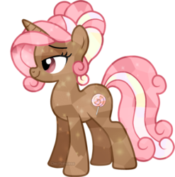 Size: 783x794 | Tagged: safe, artist:decprincess, oc, oc only, oc:chocolate savoury, crystal pony, pony, solo