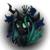 Size: 800x800 | Tagged: safe, artist:fire-topaz, artist:katie-brony, queen chrysalis, changeling, changeling queen, g4, crown, female, jewelry, portrait, regalia, solo