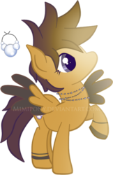 Size: 300x464 | Tagged: safe, artist:mimipony, oc, oc only, pegasus, pony, solo