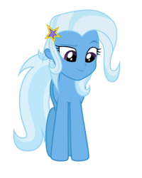 Size: 4622x5775 | Tagged: safe, artist:php50, trixie, original species, human head pony, equestria girls, g4, absurd resolution, face swap, female, simple background, solo, transparent background, vector, wat, what has magic done, what has science done