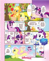 Size: 1280x1612 | Tagged: safe, artist:akira himekawa, official comic, applejack, fluttershy, rarity, twilight sparkle, g4, preview, translation