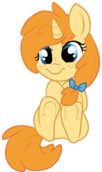 Size: 287x485 | Tagged: safe, artist:lulubell, pumpkin cake, pony, g4, female, freckles, older, simple background, solo, transparent background, underhoof