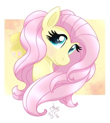 Size: 878x980 | Tagged: safe, artist:joakaha, fluttershy, g4, female, portrait, solo