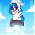 Size: 500x500 | Tagged: safe, artist:php56, dj pon-3, vinyl scratch, g4, animated, bass cannon, chibi, cute, female, flying, rocket, solo, this will end in space, wat