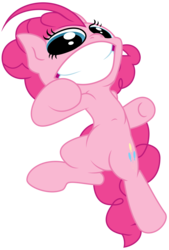 Size: 10400x15400 | Tagged: safe, artist:misterdavey, artist:radiationalpha, pinkie pie, earth pony, pony, smile hd, g4, absurd resolution, adventure in the comments, dilated pupils, female, imminent death, imminent murder, insanity, mare, punch, simple background, smiling, solo, transparent background, vector