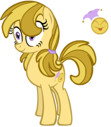 Size: 746x850 | Tagged: safe, artist:funniangelo, oc, oc only, earth pony, pony, female, mare, silly jest, solo