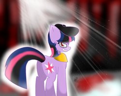 Size: 1003x797 | Tagged: safe, artist:generalfirestar, twilight sparkle, pony, unicorn, g4, crepuscular rays, female, mare, solo