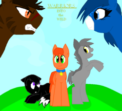 Size: 741x675 | Tagged: safe, artist:sprinklesmlp, bluestar, firestar, greystripe, ponified, ravenpaw, tigerclaw, warrior cats