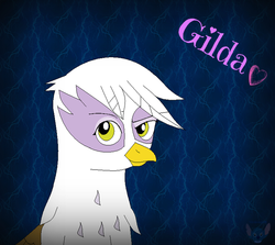 Size: 771x688 | Tagged: safe, artist:stitchlovergirl96, gilda, griffon, g4, female, hater, solo