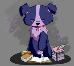 Size: 500x443 | Tagged: safe, artist:maareep, twilight sparkle, dog, g4, female, solo