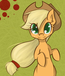 Size: 828x966 | Tagged: safe, artist:skune, applejack, g4, female, looking at you, solo