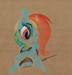 Size: 695x724 | Tagged: safe, artist:getchanoodlewet, rainbow dash, g4, clothes, female, solo, traditional art