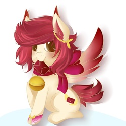 Size: 870x870 | Tagged: safe, artist:viviana, oc, oc only, pegasus, pony, mail, red note, solo