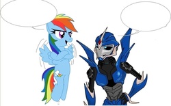 Size: 921x571 | Tagged: safe, rainbow dash, g4, arcee, exploitable, template, transformers, transformers prime