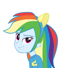 Size: 2032x1919 | Tagged: safe, artist:tofuudog, rainbow dash, equestria girls, g4, female, simple background, solo, transparent background, vector