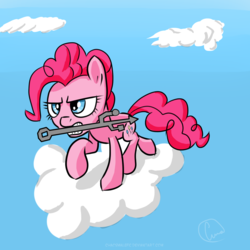 Size: 1024x1024 | Tagged: safe, artist:chaosmalefic, pinkie pie, g4, female, solo, usb