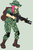 Size: 600x897 | Tagged: safe, artist:anonimounanime, artist:bonus, pinkie pie, human, g4, ar-15, female, gun, humanized, m203, no trigger discipline, pinkamena diane pie, rifle, solo, weapon